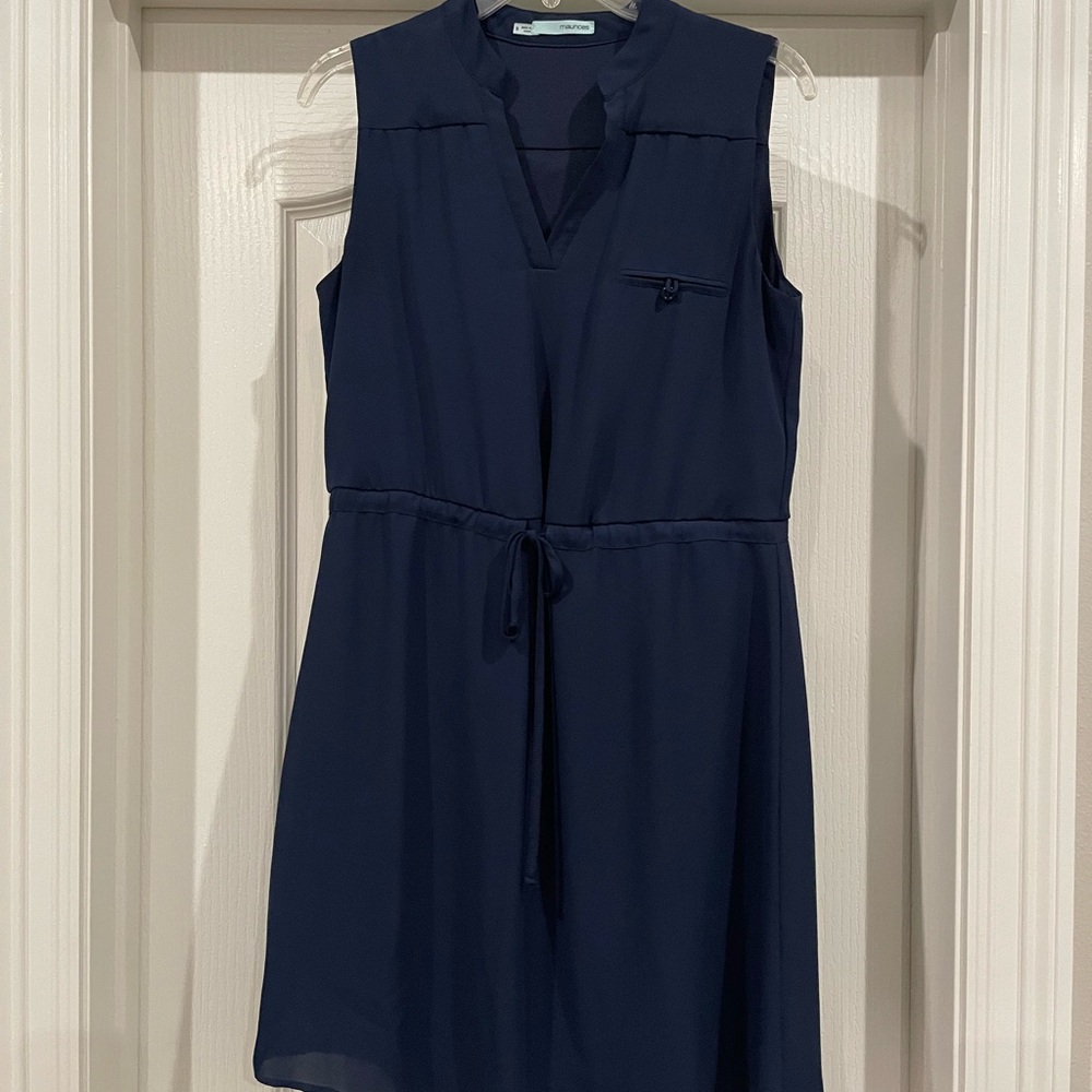 Maurices Navy Sleeveless Mini Dress
